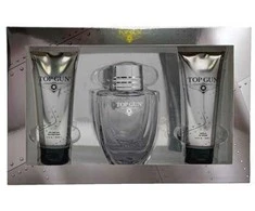 Top Gun Chevron rinkinys vyrams (EDT, 100 ml + kūno ir plaukų prausiklis, 100 ml + balzamas po skutimosi, 100 ml)