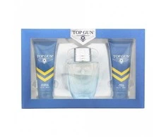 Top Gun Rivet rinkinys vyrams (EDT, 100 ml + kūno ir plaukų prausiklis, 100 ml + balzamas po skutimosi, 100 ml)