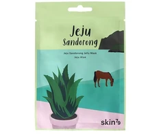 skin79 Jeju Sandorong Jelly Mask - Jeju Aloe raminanti gelinė lakštinė veido kaukė su alaviju, 33 ml