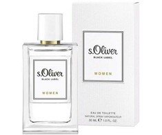 s.Oliver Juodas Label Women EDT tualetinis vanduo moterims, 30 ml