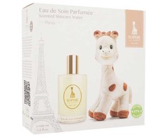Sophie La Girafe Sophie La Girafe Eau de Soin rinkinys vaikams (parfumuota kūno dulksna Eau De Soin, 100 ml + pliušinis žaisliukas)