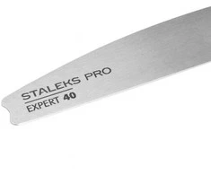 STALEKS metalinė rankena vienkartinėms nagų dildėms Expert 40 (pusmėnulio formos metalinis nagų dildės pagrindas)