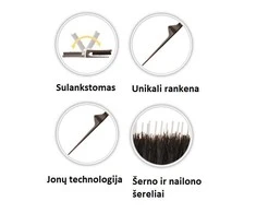 Sulankstomas šepetys plaukų vėlimui Olivia Garden Style Up Folding Combo