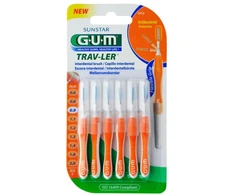GUM "Sunstar" tarpdančių šepetėlis 0,9 mm Trav-Ler 6 vnt