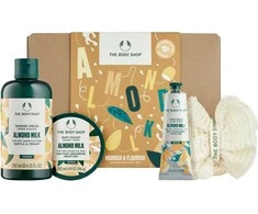 „The Body Shop“ migdolų pieno kūno priežiūros dovanų rinkinys
