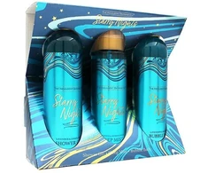 The Indulgent Bathing Co. Starry Nights Set kūno priežiūros rinkinys (dušo želė, 240 ml + vonios putos, 240 ml + dulksna, 200 ml)
