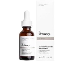 The Ordinary Ascorbyl Glucoside Solution 12% šviesinantis veido serumas, 30 ml