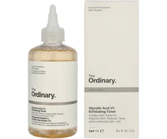 The Ordinary Glycolic Acid 7% Exfoliating Toneris šveičiantis tonikas veidui su glikolio rūgštimi, 240 ml