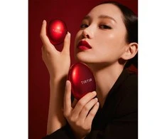Tirtir Mask Fit Raudona Cushion SPF 40 PA++ makiažo pagrindas-pagalvėlė, atspalvis: 21C Cool Ivory, 18 g