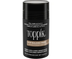 Toppik Hair Building Fibers atspalvį suteikianti priemonė plaukams, atspalvis: šviesiai rudas, 12 g