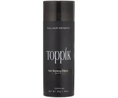 Toppik Hair Building Fibers atspalvį suteikianti priemonė plaukams, atspalvis: Juodas, 55 g