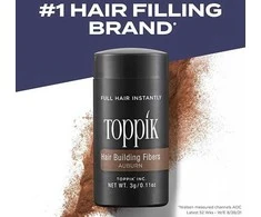 Toppik Hair Building Fibers atspalvį suteikianti priemonė plaukams, atspalvis: Auburn, 27.5 g