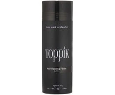 Toppik Hair Building Fibers atspalvį suteikianti priemonė plaukams, atspalvis: Juodas, 55 g