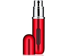 Travalo Classic Raudona pildomas kvepalų buteliukas (atomaizeris), 5 ml
