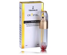 Travalo Crystal Gold pildomas kvepalų buteliukas (atomaizeris), 5 ml