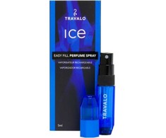 Travalo Ice Mėlyna pildomas kvepalų buteliukas (atomaizeris), 5 ml
