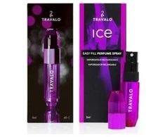 Travalo Ice Violetinė pildomas kvepalų buteliukas (atomaizeris), 5 ml