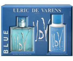Ulric De Varens Mėlyna Eau De Toilette Purškiklis 100ml rinkinys vyrams 2 vnt