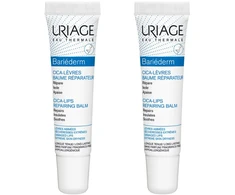 Uriage Bariederm Cica-Lips Protecting Balm Duo lūpų balzamai, 2 x 15 ml