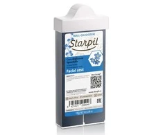 Vaškas kasetėje Starpil, mėlynas, tinkamas veido depiliacijai, 110 g
