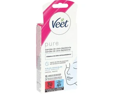 Veet C Fria 16 H Facial Pure P-Sensible veido depiliacinės juostelės, 16 vnt
