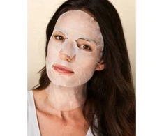 Veido ir kaklo kaukė Iroha Tissue Face &amp; Neck Mask Triple HA, su hialurono rūgštimi, 23 ml
