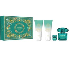Versace Crystal Emerald Gift Set rinkinys moterims (EDP, 90 ml + kūno losjonas, 100 ml + dušo želė, 100 ml, + EDP, 5 ml)