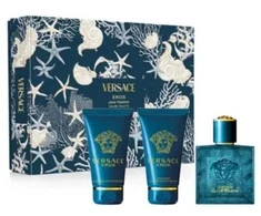 Kvepalų rinkinys vyrams Versace Eros Pour Homme, (EDT, 50 ml + dušo želė, 50 ml + balzamas po skutimosi, 50 ml)