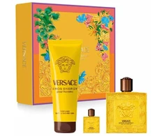 Versace Eros Energy rinkinys vyrams (EDP, 100 ml + EDP, 5 ml + dušo želė, 150 ml)