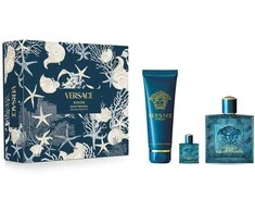 Kvepalų rinkinys vyrams Versace Eros (EDT, 100 ml + dušo želė, 150 ml + EDT, 5 ml)