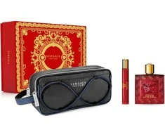 Kvepalų rinkinys vyrams Versace Eros Flame (EDP 100 ml + EDP, 10 ml + kosmetinė)
