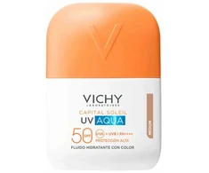 Vichy Capital Soleil UV Aqua drėkinamasis fluidas su tonuotu SPF50+, 50 ml, vidutinio dydžio