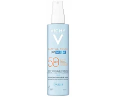 Vichy Capital Soleil UV Aqua Hydrating Invisible Purškiklis SPF 50 apsauginis veido ir kūno purškiklis, 200 ml