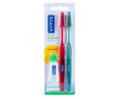 "Vitis DUPLO" minkštas dantų šepetėlis + pasta 15ml