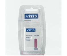 "Vitis" vaškuotas dantų siūlas su fuoridu ir mėtomis 50 mt