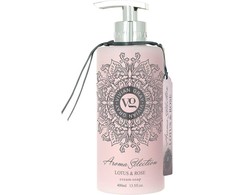 Vivian Gray Vivian Pilkas kreminis skystas rankų muilas Aroma Selection Lotus &amp; Rose (Kreminio muilas), 400 ml