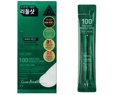 VT Cosmetics Pro Cica Reedle Shot 100 intensyvaus poveikio raminantis serumas, 10 x 2 ml
