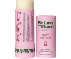 We Love The Planet Sensitive Dezodorantas Stick Soft Almond pieštukinis dezodorantas, 40 g