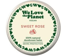 We Love The Planet Vegan Dezodorantas Balm Sweet Rose kreminis dezodorantas, 35 g