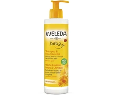 Weleda Baby Calendula Šampūnas &amp; Douchecreme šampūnas-dušo želė vaikams, 400 ml