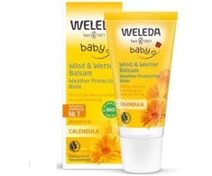 Weleda Baby Calendula Weather Protective Balm Day Kreminis vaikiškas apsauginis kremas nuo vėjo ir šalčio su medetkomis, 30 ml