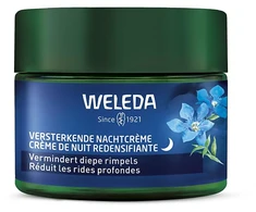 Weleda Mėlyna Gentian &amp; Edelweiss Strengthening Night Kreminis drėkinantis naktinis veido kremas, 40 ml