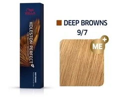Wella Professionals Koleston Perfect Me+ ilgalaikiai plaukų dažai 9/7 ryškiai blondinė kaštoninė, 60 ml