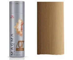 Wella Professionals Magma By Blondor plaukų dažai Kreminis Toneris /07+ Tamsus kaštonas, skirti dažymui folija ir laisvų rankų technika, 120 g
