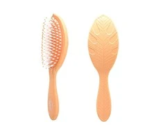 WET BRUSH WETBRUSH GO Žalias™ TREATMENT &amp; SHINE plaukų šepetys su šerno šereliais ir natūraliais aliejais, oranžinis