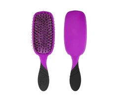 Wet Brush Pro Shine Enhancer plaukų šepetys su šerno šereliais, violetinis