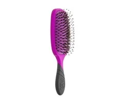 Wet Brush Pro Shine Enhancer plaukų šepetys su šerno šereliais, violetinis