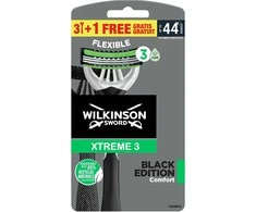 Wilkinson Sword Vienkartinis skustuvas vyrams Xtreme 3 Juodas Edition Comfort 3+1 vnt.