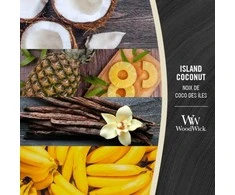 WoodWick Aromatinė žvakė (Island Coconut),  275 g
