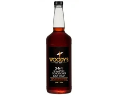 Woody's 3-n-1 šampūnas, kondicionierius, kūno prausiklis 3 in 1, 946 ml